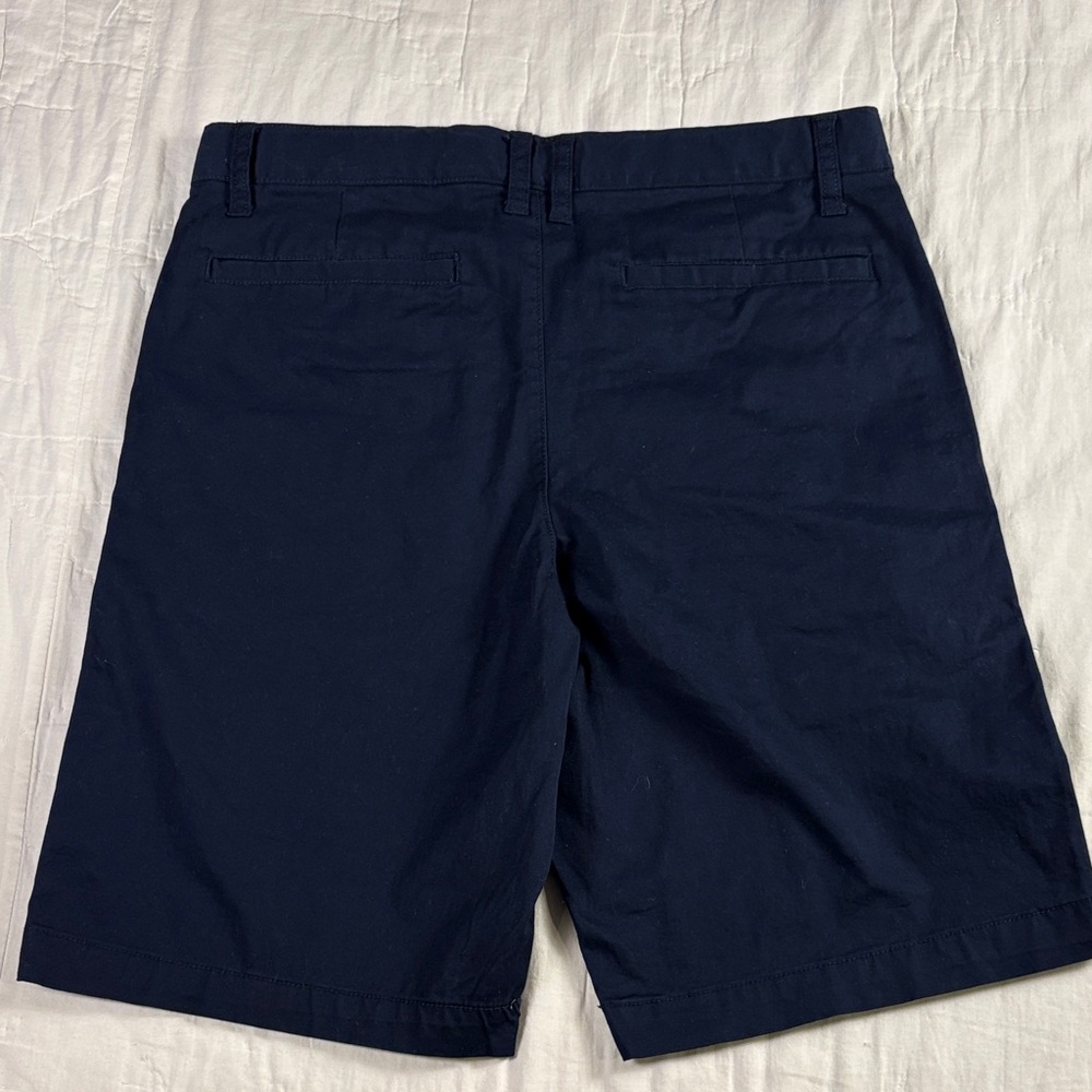 Cat & Jack Boys Navy Blue School Uniform‎ Chino Shorts Size 16 Adjustable Waist - Picture 6 of 9